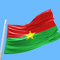 Drapeaux Publicitaires Suspendus Gahumi en Polyester 3x5ft, Drapeau Personnalisé Pays Burkina Faso