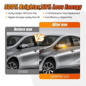 Luz Intermitente Secuencial Ámbar para Espejo Lateral, para Toyota <span class=keywords><strong>YARIS</strong></span> CAMRY/<span class=keywords><strong>HYBRID</strong></span>, Lámparas Indicadoras de Señal de Giro para Espejo, Venta al Por Mayor - Product Image 5