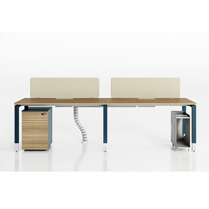 Modular Office Workstation <strong>Table</strong> for 2 4 6 8 Pax with 3 Drawers Cabinet for Open Space Furniture - Product Image 4