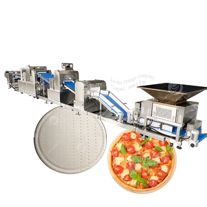 Presse à pâte à pizza automatique de 100 à 500 kg/h, machine à faire des pizzas nues, ligne de production de hamburgers, équipement de fabrication de pizzas - Product Image 1