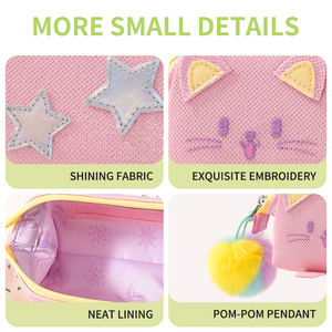 Hochwertige Großhandels-Stifttasche aus Canvas-Oxford-Stoff mit Reißverschluss, Unisex, Cartoon-Muster für Jungen und Mädchen im Alter von 6-12 Jahren, Schule - Product Image 5