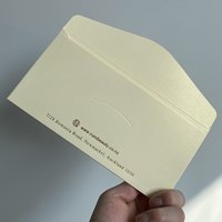 Cartes de remerciement personnalisées en papier d'art avec estampage à chaud, cartes de vœux pliables, lettres d'invitation, enveloppes pour la maison