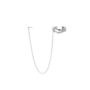 <span class=keywords><strong>Boucle</strong></span> <span class=keywords><strong>d</strong></span>'<span class=keywords><strong>oreille</strong></span> manchette non-percée couleur <span class=keywords><strong>argent</strong></span> avec pampille en cristal pour femme, bijou de piercing de cartilage avec chaîne en strass brillant - Product Image 6
