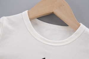 Venta al por mayor Mercado de ropa Bebé Algodón Patrón básico Camiseta Abrigo estampado completo Lino <span class=keywords><strong>Brunet</strong></span> Pantalones de China - Product Image 5