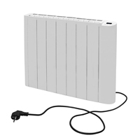 Espacio eléctrico industrial Tubo calentador independiente Opciones de programación diaria y semanal Calentadores de habitación de aluminio fundido a presión