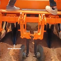 Planteuse de manioc multifonctionnelle à 2 rangs, 100 CV, fonctionnant avec un tracteur, planteuse de tiges de manioc, semoirs et transplanteurs