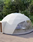 Aluminium Structure Party Event Big Geodesic Party Dome Tent With Luxury Lighting