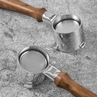Porte-filtre à café expresso BANLEE 51 mm sans fond, 3 oreilles, poignée personnalisée, compatible avec De'Longhi EC9335.M