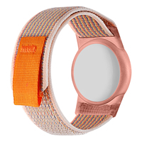 Eraysun pour AirTag Bracelet Enfants Mignon Dessin Animé Motif pour Air Tag Holder Bracelet de Montre Nylon Bracelet De Protection Pet Cover Case