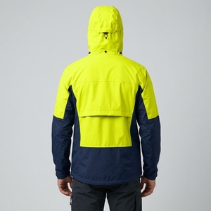 Veste de pluie imperméable légère coupe-vent à capuche, couleur personnalisée, vêtements de travail d'extérieur pour hommes, fabriquée en usine au Pakistan - Product Image 3