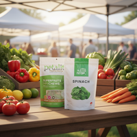 Sacs alimentaires à fond plat imperméables à 8 soudures avec logo personnalisé et fermeture éclair refermable pour l'emballage du riz et des produits secs