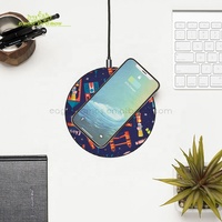 2025 Top vente pas cher Logo OEM Portable rond plat rapide Station de charge sans fil 10w/7.5w support de chargeur rapide