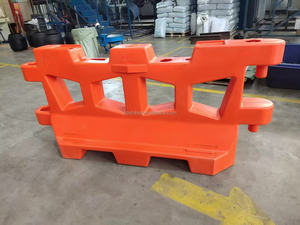 Barrera llena de agua tipo X, barrera de colisión de tráfico, valla de malla, Panel superior, Material resistente a los rayos UV, sin decoloración, alta resistencia, seguro - Product Image 4