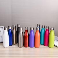 Cadeaux de la Saint-Valentin : Bouteille isotherme sous vide en acier inoxydable à double paroi de 350 ml et 500 ml, vente en gros, pour boissons froides, en vrac