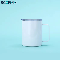 Bouteille d'Eau Sportive Forme Cola 350ml/500ml Sublimation Vierge, Bouteille à Boire en Acier Inoxydable & Gobelet pour Impression par Transfert Thermique