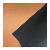 Cuir synthétique PU cuivre brossé 12x24 pouces, imperméable, gravure laser métallique, avec adhésif thermique pour découpe de sacs et ceintures