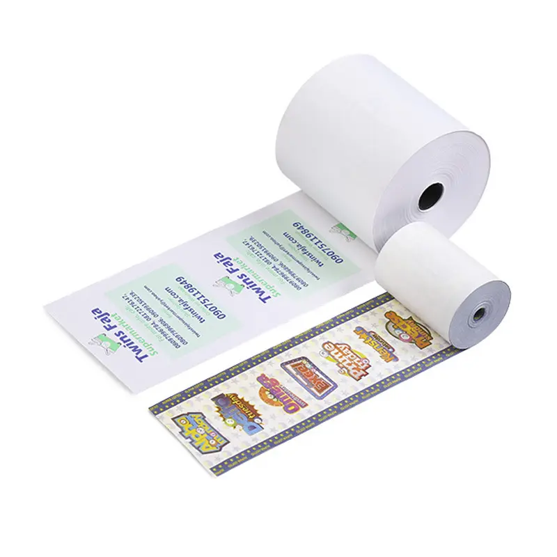 Factory Direct High Quality A Grade 57mm 65 GSM 2 1/4 Thermal Paper Receipt Rolls for ATM / POS / Cash Register