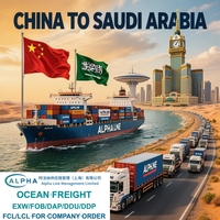 Expédition maritime de la Chine vers l'Arabie Saoudite, agent d'expédition EXW FOB DDP DAP, livraison porte-à-porte par mer pour les commandes d'entreprise avec FCL LCL