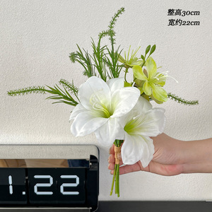 Ramo <span class=keywords><strong>de</strong></span> flores artificiales realistas <span class=keywords><strong>de</strong></span> alta calidad para decoración <span class=keywords><strong>de</strong></span> sala <span class=keywords><strong>de</strong></span> estar y mesa <span class=keywords><strong>de</strong></span> comedor - Product Image 5