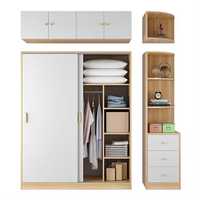 Porte Coulissante Moderne Walkin Placard Étagère Armoires En Bois Pour Chambre