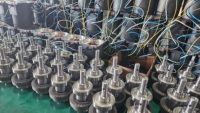 Moteur asynchrone monophasé Qiangbang à arbre creux, réducteur à engrenages à angle droit, 220V 250W avec contrôle de vitesse