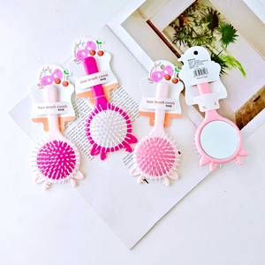 AISHU หวีแปรงผมพร้อมกระจก พลาสติก PP 16*7 ซม. สำหรับจัดแต่งทรงผม - Product Image 1