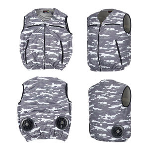 Uniformes de travail pour ventilateur midienne, gilet de climatisation avec jeu de batteries, contre-mouvements thermiques - Product Image 4