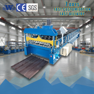 Máquina para Fabricar Tejas Metálicas de Tres Capas, Máquina para Fabricar Láminas de Techo Corrugadas, Máquina Formadora de Rollos de Láminas de Techo Trapezoidales IBR - Product Image 1