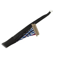 Câble d'assemblage Shan Wei OEM LVDS DF13-20DS-1.25C avec connecteur Hirose vers JAE FI-XB-30S RL-HF11, 30 broches, âme en cuivre, gaine en PVC