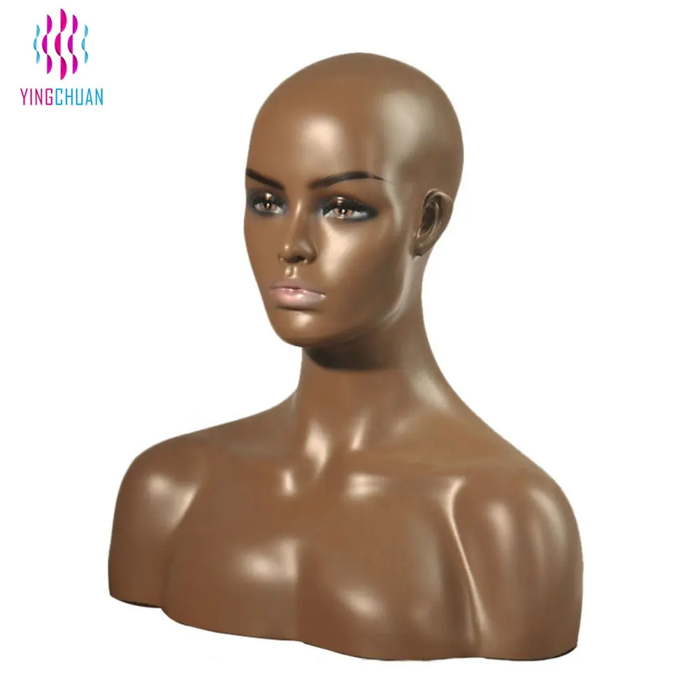 African mannequin head lifelike female mannequin head