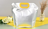 Sac de buse en feuille d'aluminium Emballage alimentaire Pochette debout avec bec pour boissons au lait liquide Thé au lait Jelly Tea