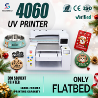 Printer UV DTF 4060 CMYK Putih Varnish Cold Peel untuk Label Hewan Peliharaan dan Stiker Kustom Mangkuk Hewan Peliharaan Usaha Kecil MOQ Rendah Untung Langsung