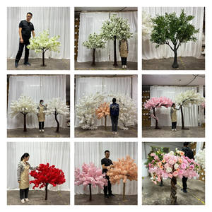 NIKA Arbre de cerisier artificiel violet de 2,4 m de haut, simulation de fleurs de cerisier, centre de table pour décoration de mariage et de fête - Product Image 6