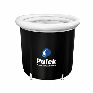 <span class=keywords><strong>Baignoire</strong></span> de récupération <span class=keywords><strong>80x80</strong></span> de haute qualité, entièrement noire, avec logo personnalisé, pour adultes, bain de glace portable - Product Image 1
