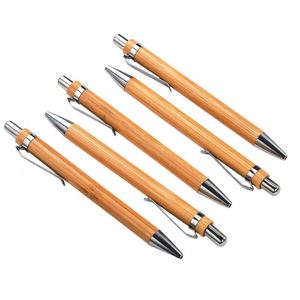 Bolígrafo de Bambú con Punta de Bola, Soporte de Plástico, Logotipo Personalizado, Ecológico, Promocional, Publicitario, en Oferta - Product Image 2