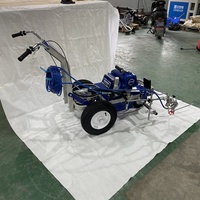 Machine de marquage routier au meilleur prix, machine de marquage routier à peinture froide, adaptée aux routes, aux parkings, aux autoroutes et aux pistes.