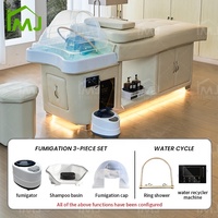Bac à shampoing et chaise pour lavage de cheveux, massage, salon de coiffure, rangement, lit de spa coréen pour la tête