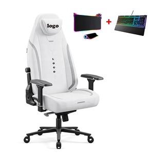 Nouvelle chaise de jeu PC en tissu avec accoudoirs 4D, coussin magnétique résistant aux rayures et au frottement, et support lombaire intégré - Product Image 1