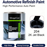 MirageCoat 2K Karışım Siyah Oto Boya, Otomotiv Renk Karışımı Toptan Satış için Yüksek Pigmentli Siyah Renklendirme Boyası