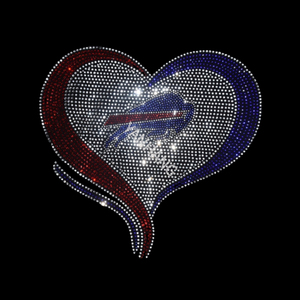 เสื้อยืดพิมพ์ลายตัวอักษรรูปควายเป็นประกายวิบวับพิมพ์ลายคริสตัลแบบ Hottfx สำหรับเสื้อยืดแฟนกีฬาวันเกมตามสั่ง - Product Image 5