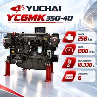 Moteur diesel six cylindres Yuchai YC6MK350-40 258 kW 1900 tr/min 10,338 L, unité automobile complète pour équipement de camion de transport lourd