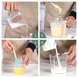 Transparent 3-Piece Foldable <strong>Measuring</strong> Cup Set Thickened Plastic Baking <strong>Tool</strong> Scale Home Kitchen <strong>Liquid</strong> <strong>Measuring</strong> Cups 1000ml - Product Image 5