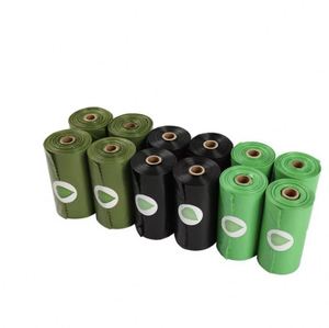 Wholesale Biodegradable Custom Size <b>Compostable</b> PLA/PBAT Corn Starch Based Material & Packaging Poop <b>Bags</b> for Dogs & Cats - Product Image 2