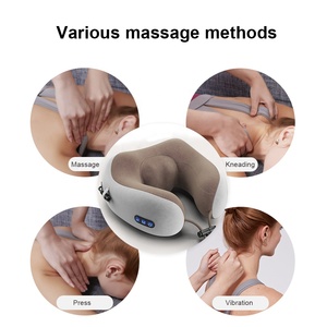Masajeador eléctrico de cuello y cuerpo Shiatsu inalámbrico en forma de U para masaje boca abajo - Product Image 5