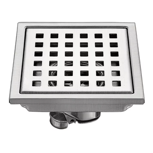 YOTO SUS304 acier inoxydable trou carré grille sol Drainage filtres cheveux salle de bain douche sol Drain 110*110mm - Product Image 4