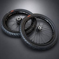 Kit de roues Supermoto 17 pouces pour moto électrique tout-terrain, jantes pour Surron LBX modèle 2025 2026, roues à rayons CST