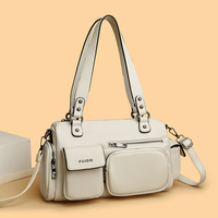 Nouveau sac à main décontracté pour femme, sac à bandoulière, sac de luxe portable à porter sous le bras, sacs à main tendance avec chaînes, fermeture éclair, toutes saisons