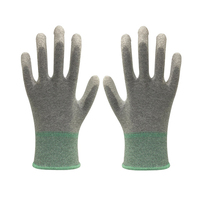Gants de travail de sécurité en polyuréthane PU à paume enduite, économiques, 13G 4131, OEM, en nylon polyester enduit PU, pour le jardinage, EN388