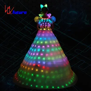 Roboter LED Kostüm Leuchtende Kostüme Glühende Stelzen Kleidung LED Kleidung Talent Show Tanzen Herren anzüge Ballsaal Tanz kleid