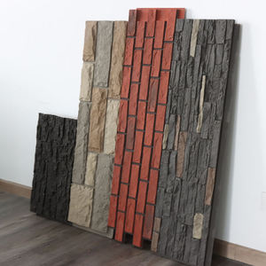 Panneau mural moderne en pierre PU, <span class=keywords><strong>prix</strong></span> d'usine, personnalisé, étanche, revêtement extérieur, <span class=keywords><strong>dalle</strong></span> épaisse, artificiel, pour chambre et salon - Product Image 1